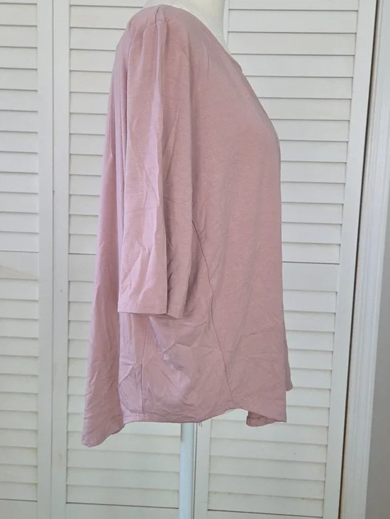 Allison Izu Hannah Top In Rose Dust - Picture 2 of 5